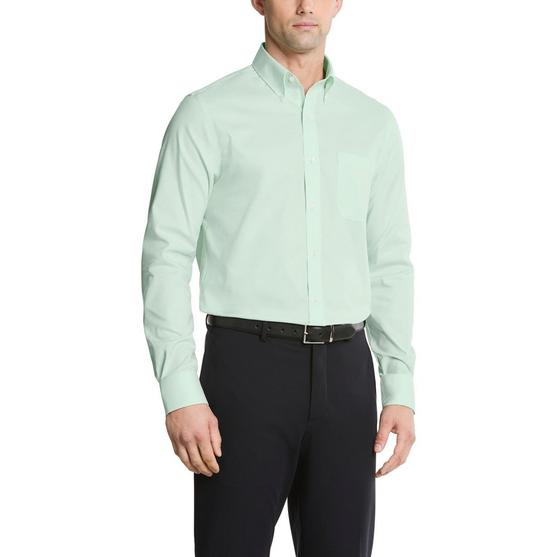 'TH Flex Regular Fit Stretch Pinpoint Dress Shirt' pour Hommes