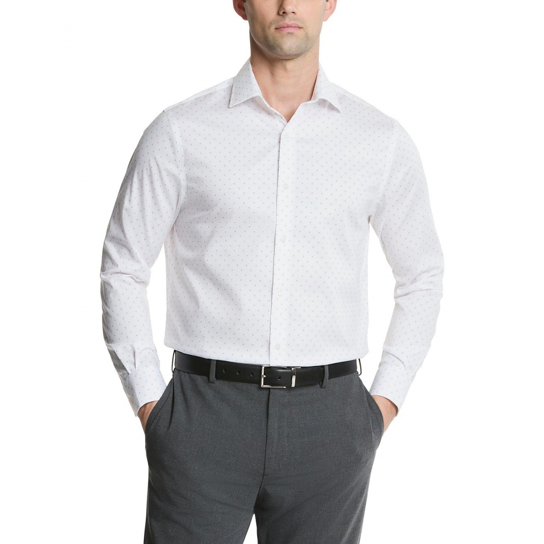 'TH Flex Regular Fit Stretch Twill Dress Shirt' pour Hommes