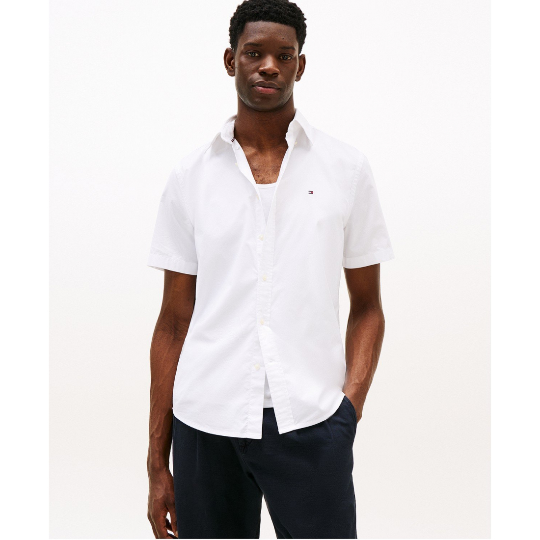 Chemise 'Short Sleeve Flex Poplin Regular Fit' pour Hommes