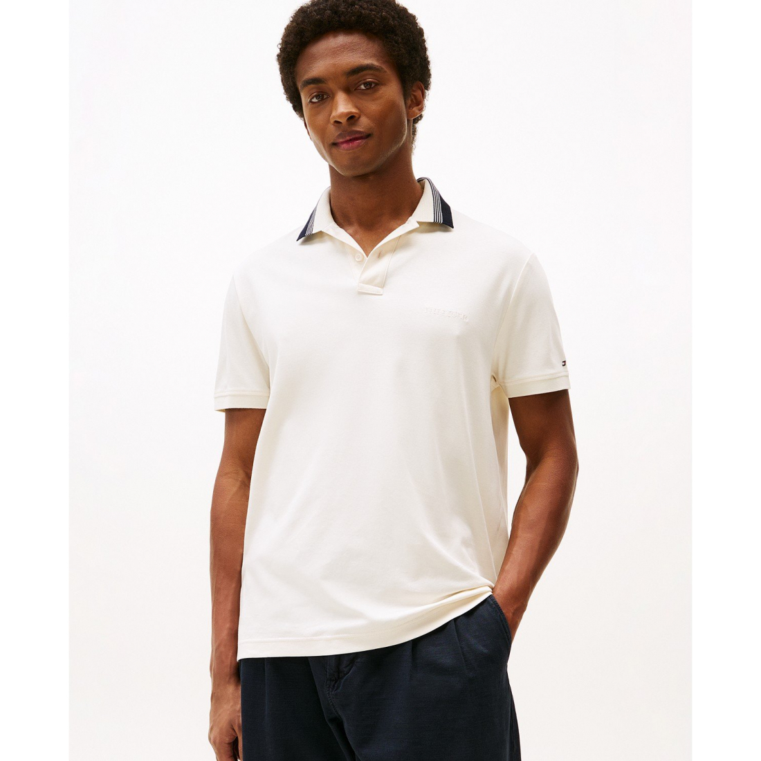 'Stripe-Collar Shirt' pour Hommes