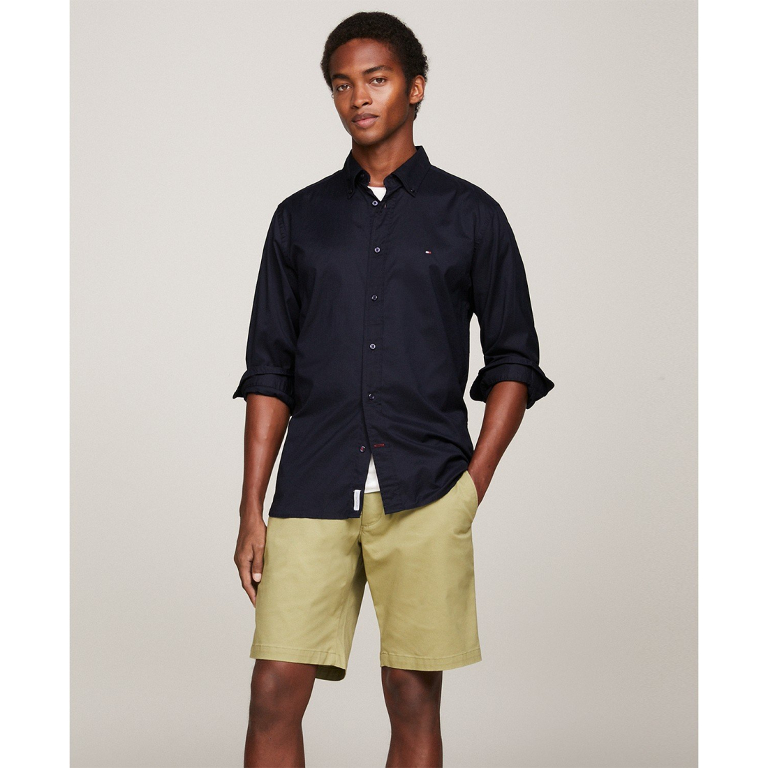 Chemise 'Regular-Fit Stretch Poplin Button-Down' pour Hommes