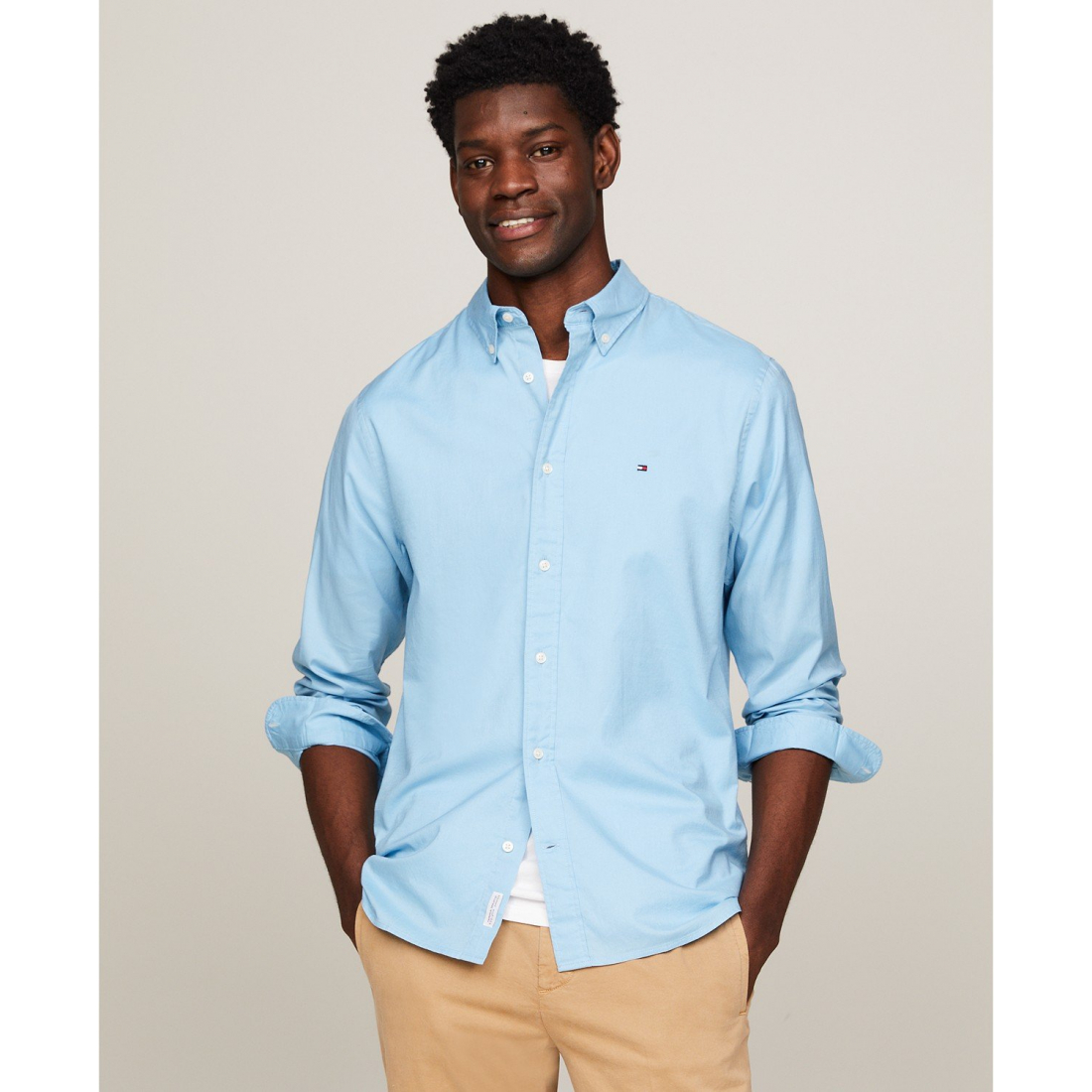 Chemise 'Regular-Fit Stretch Poplin Button-Down' pour Hommes