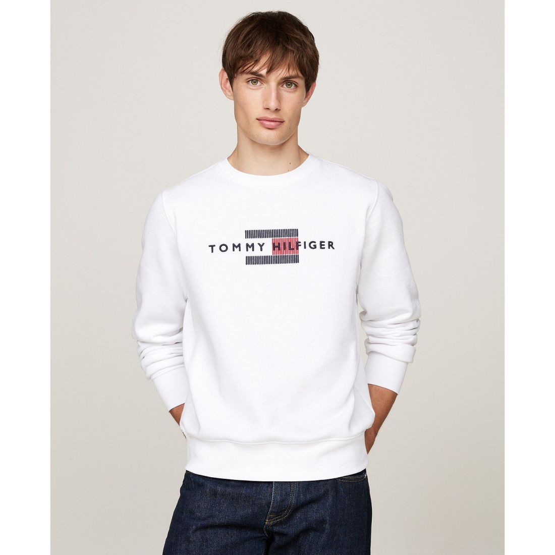 Men's 'Embroidered Logo Crewneck Sweatshirt'