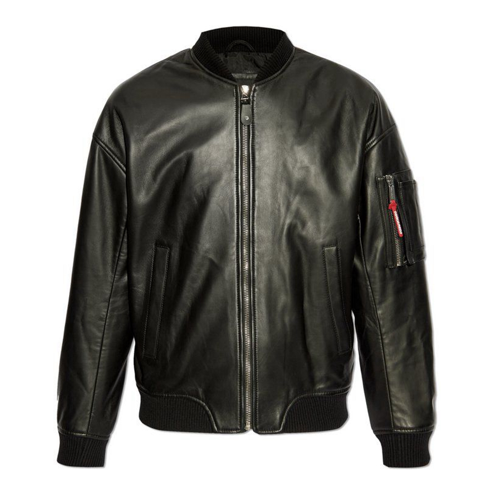 Veste en cuir 'Zip-Up' pour Hommes