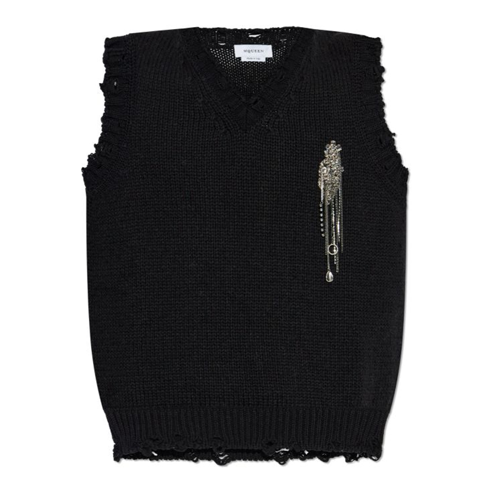Débardeur 'Distressed Patch Embroidery Knit' pour Hommes