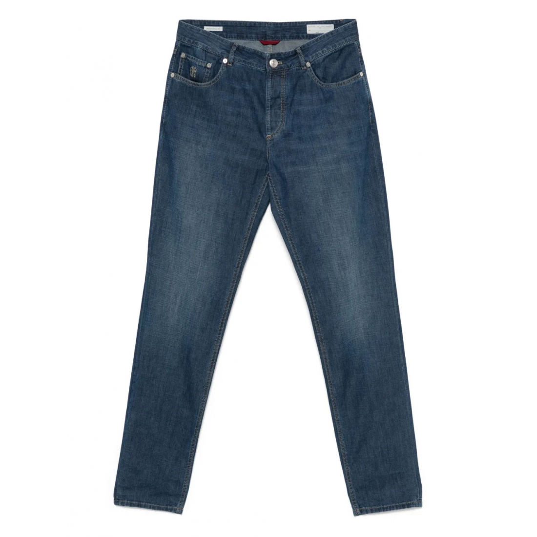 Jeans 'Embroidered-Logo' pour Hommes