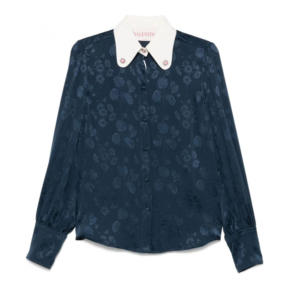 Women's 'Floral-Jacquard' Shirt