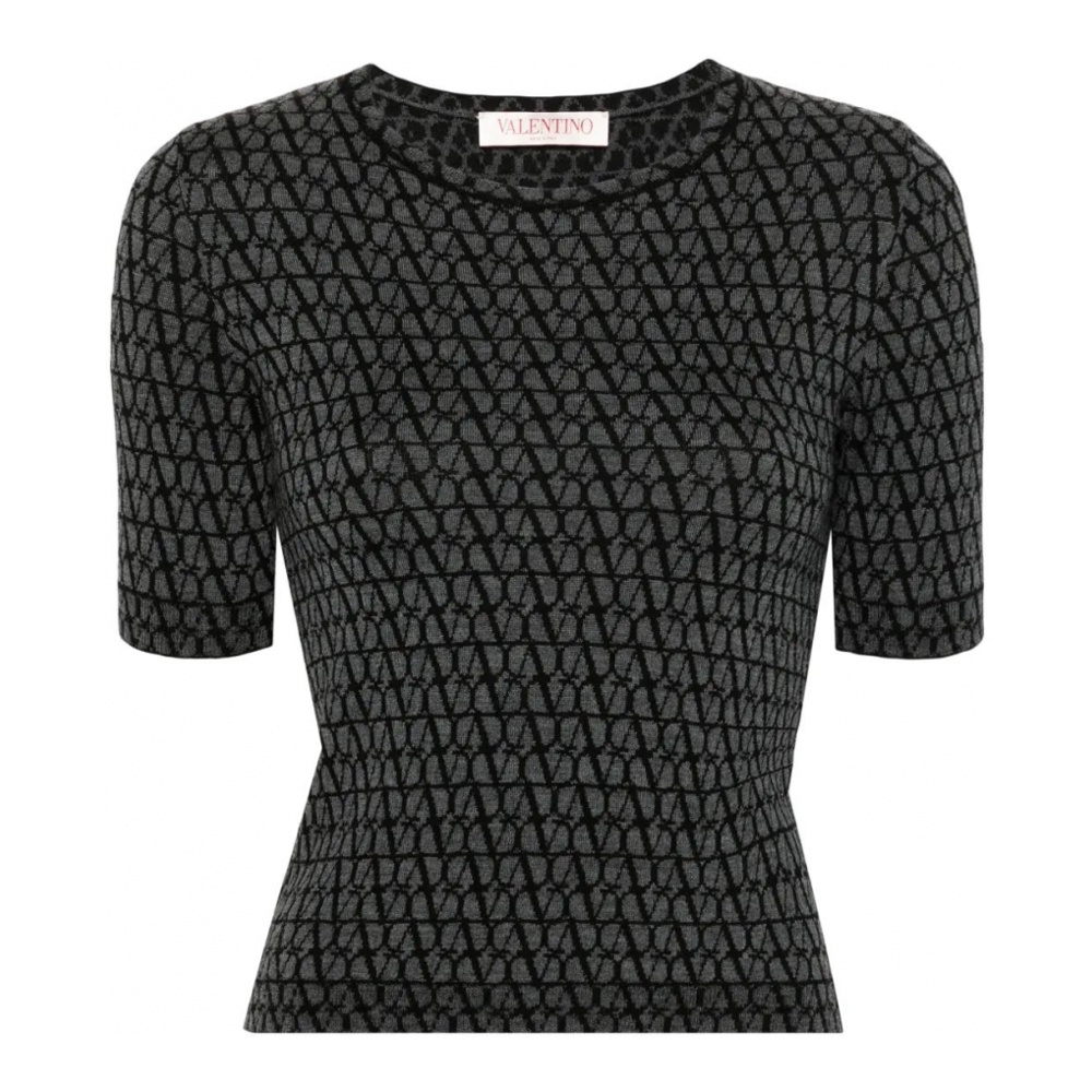 Top 'Toile Iconographe Knitted' pour Femmes