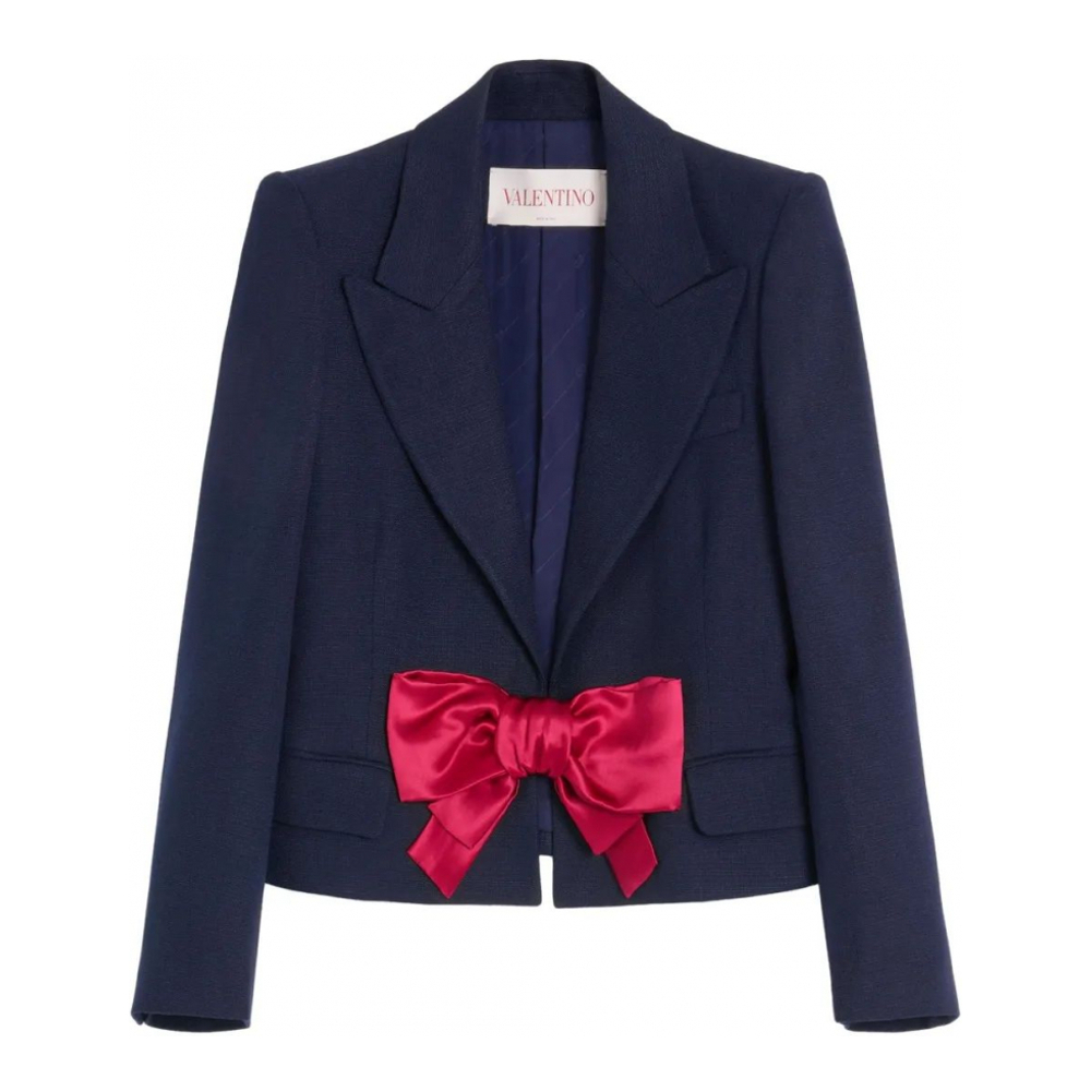 Blazer 'Bow-Detail Single-Breasted' pour Femmes
