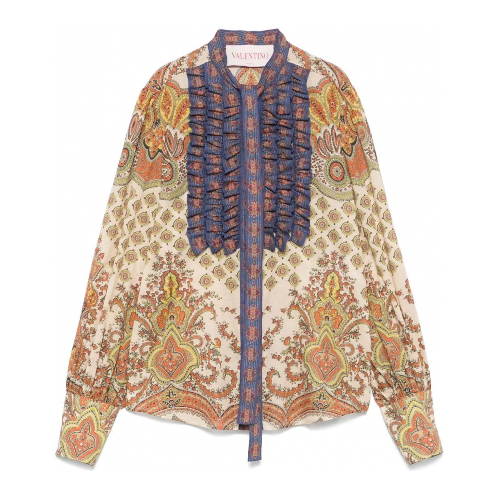 Chemise 'Geometric-Print' pour Femmes