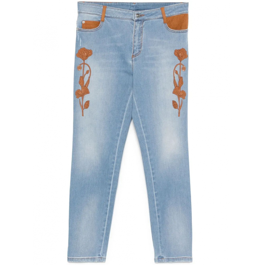 Jeans 'Floral-Detail' pour Femmes