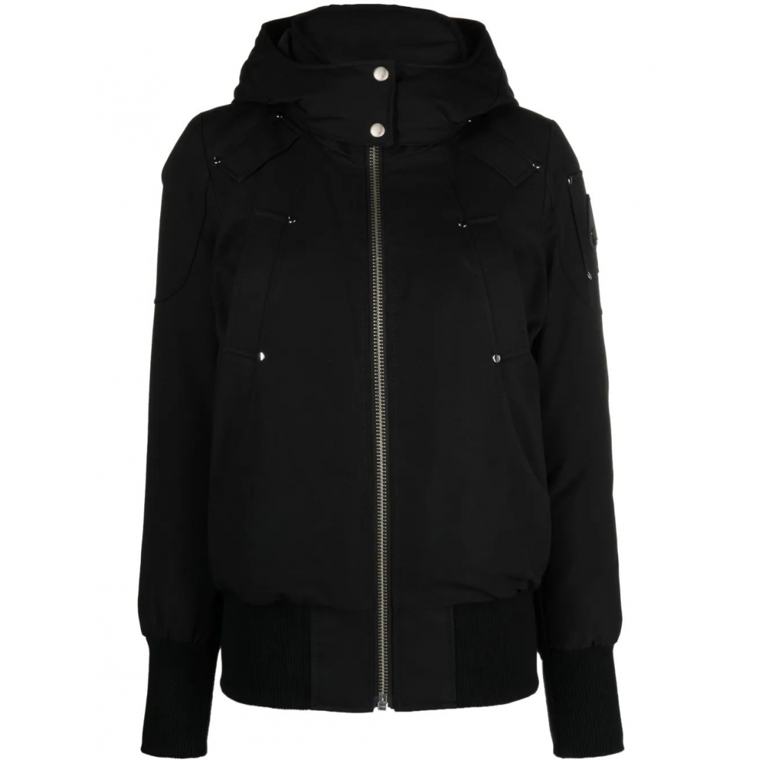 'Ballistic High-Neck Studded Hooded' Jacke für Damen