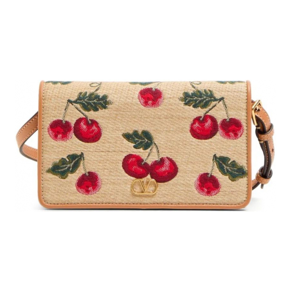 Sac à bandoulière 'Mini VLogo Signature Cherryfic-print' pour Femmes