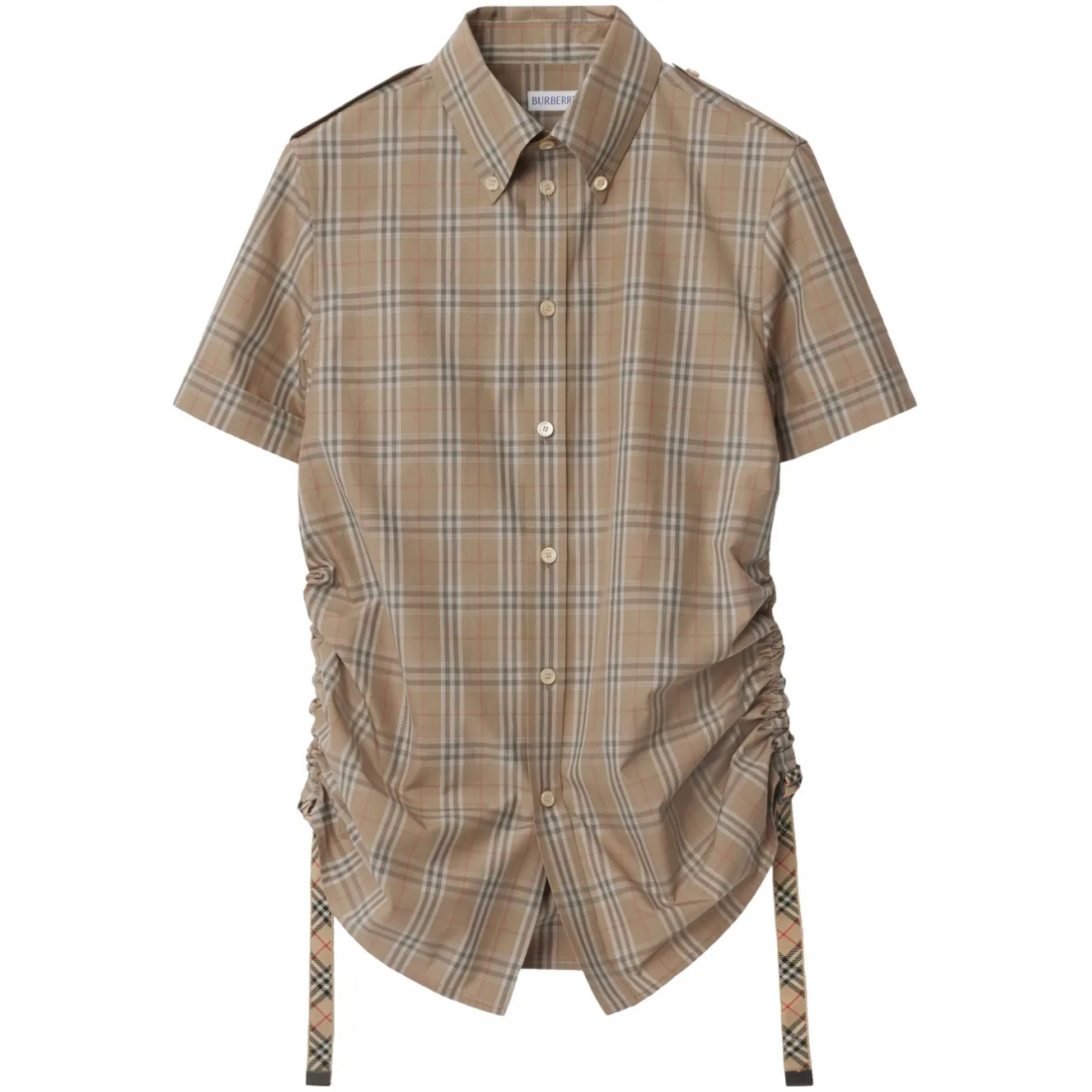 Chemise à manches courtes 'Checkered' pour Femmes