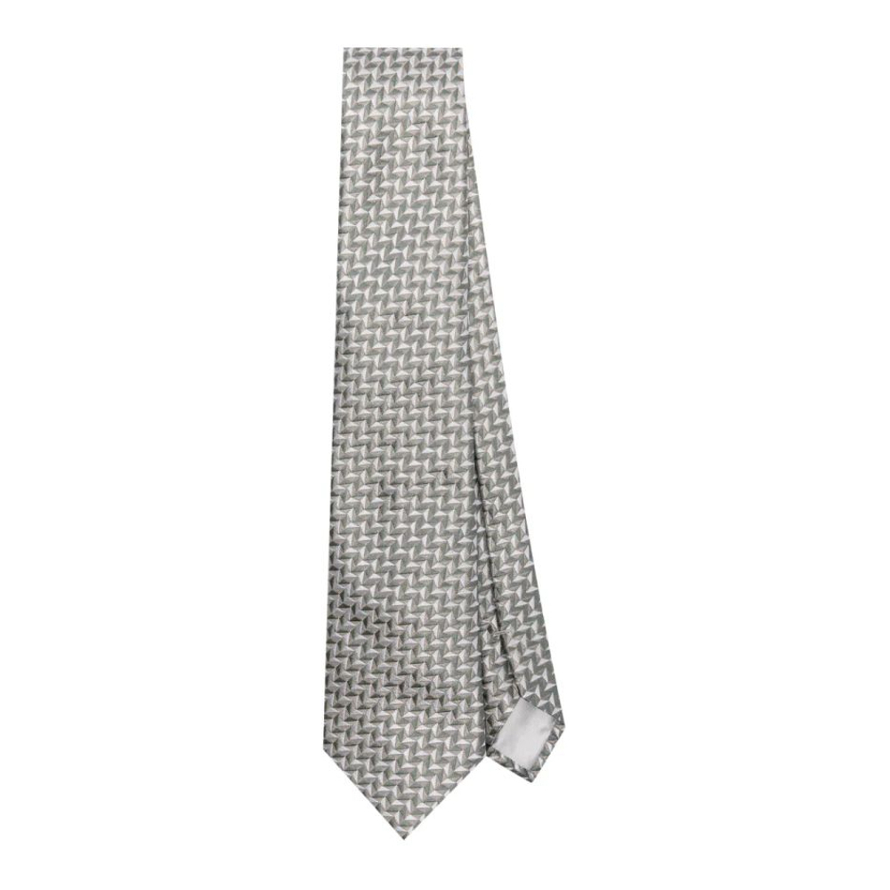 Cravate 'Geometric-Print' pour Hommes