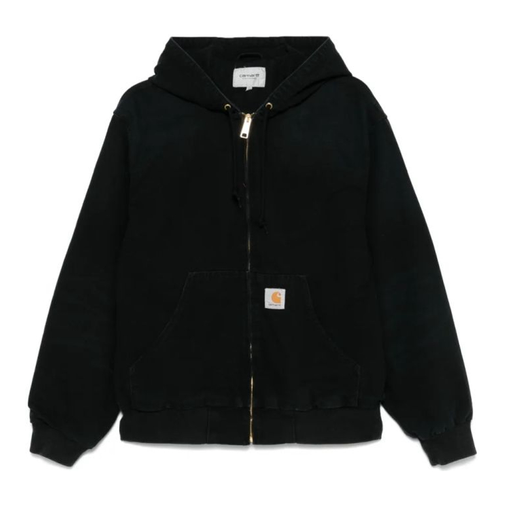 'Logo Patch Hooded' Jacke für Herren