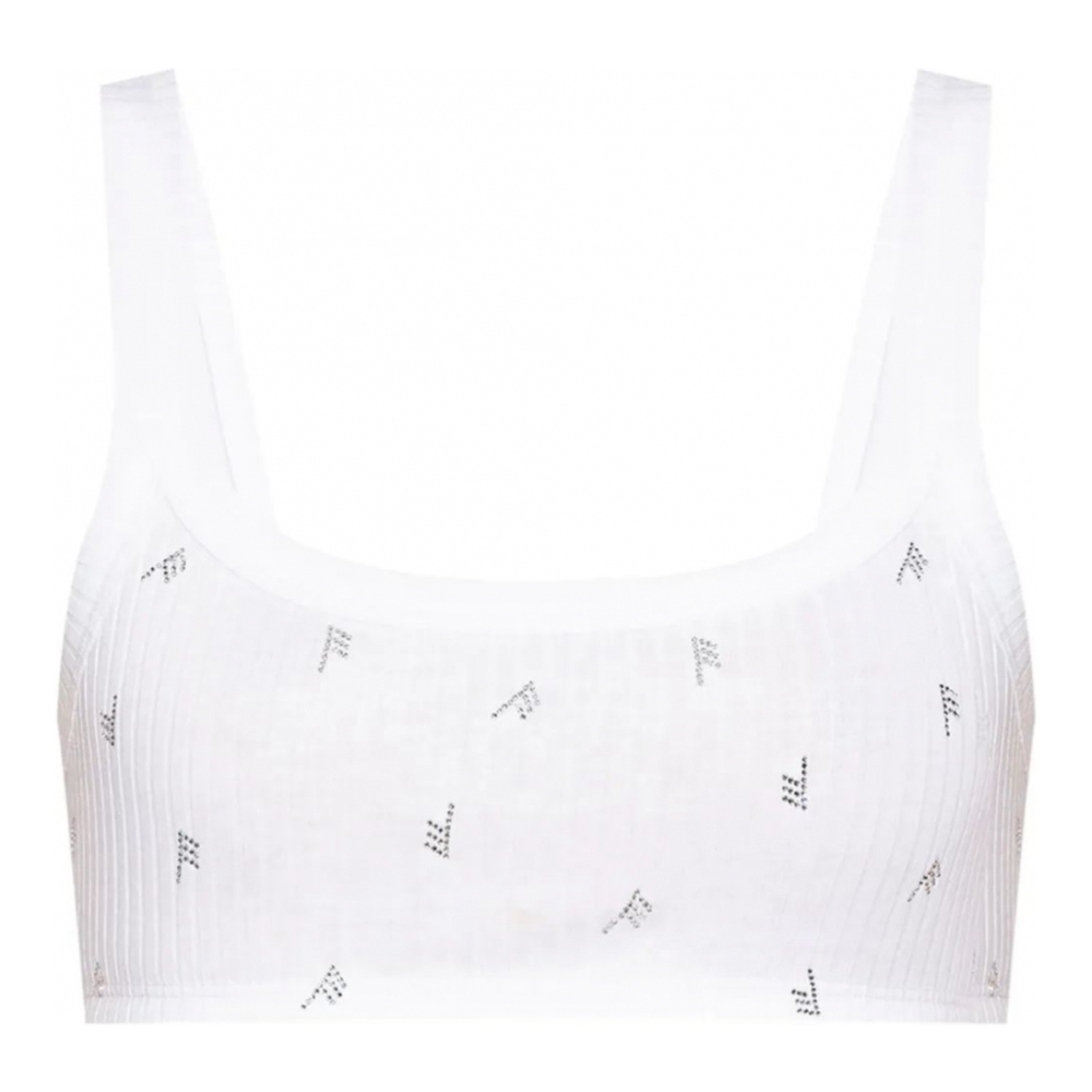 Top 'All-Over Print Logo' pour Femmes