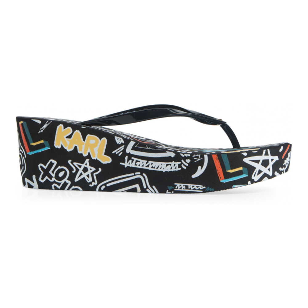 Tongs 'Nola Graffiti Platform Flip Flop' pour Femmes