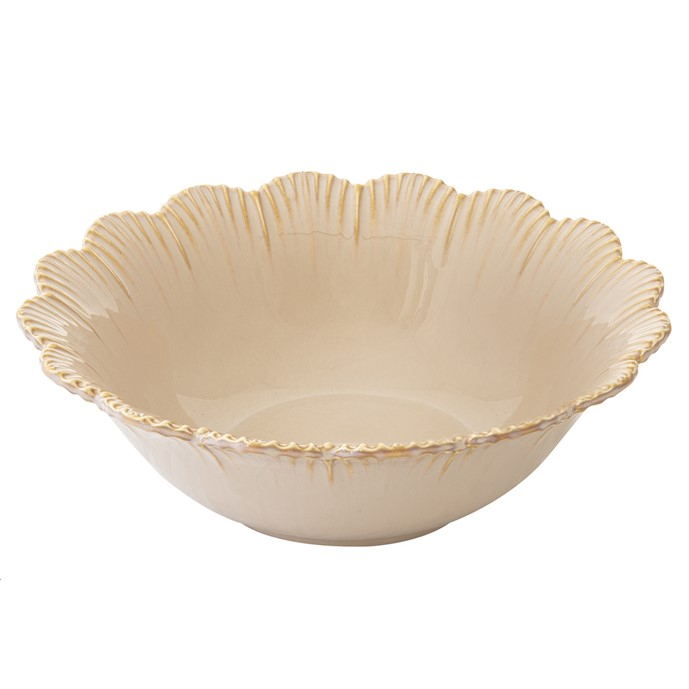 Set Of 2 Fleuri Beige Bowl Ø 20 cm