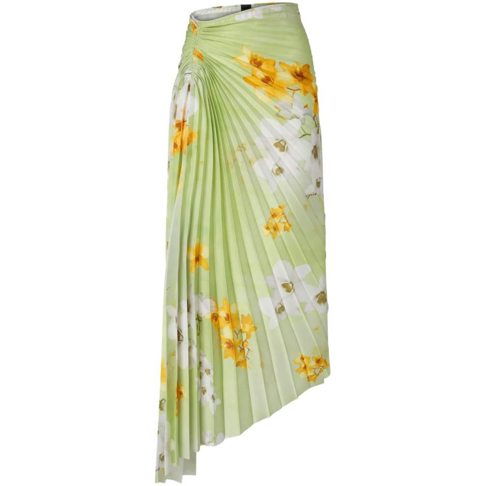 Jupe Midi 'Floral-Print' pour Femmes