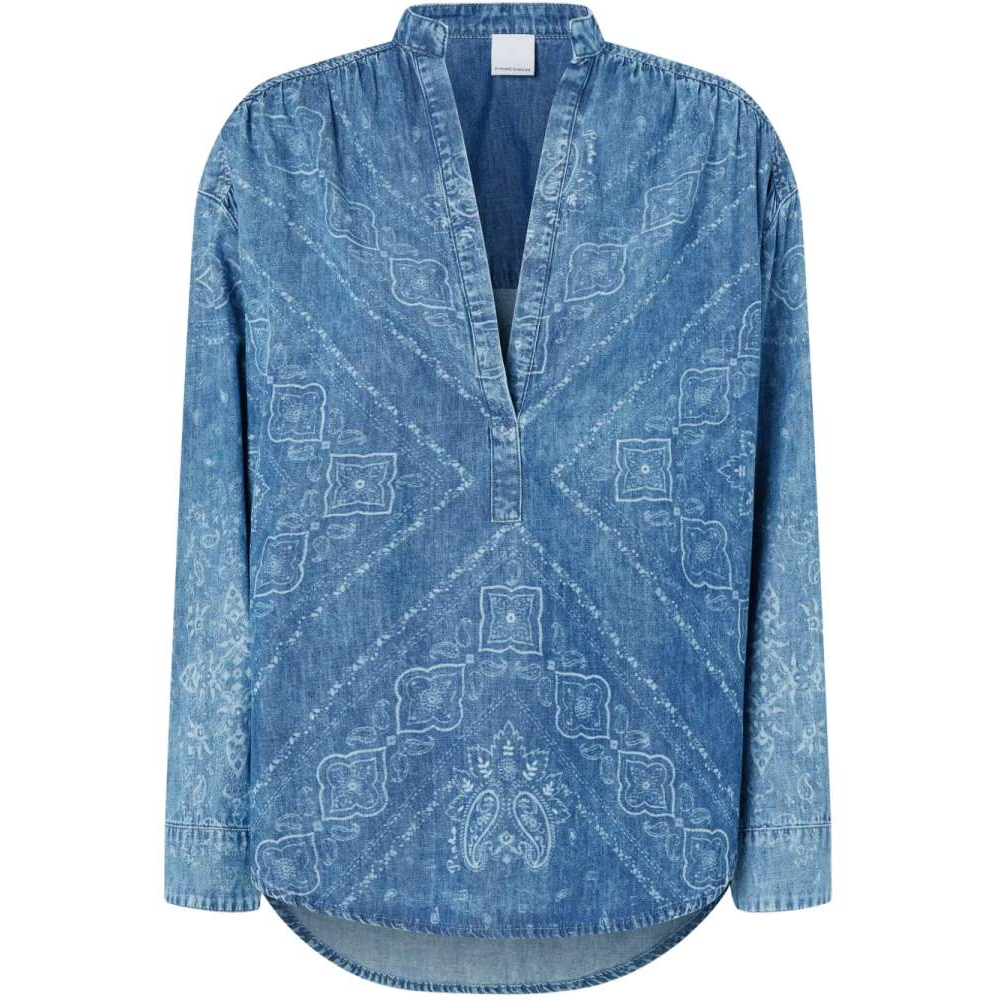 Blouse à manches longues 'Bandana-Print' pour Femmes