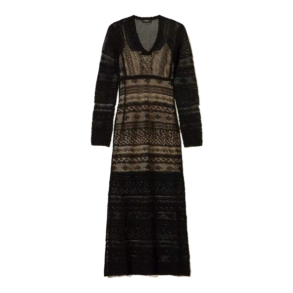 Robe maxi 'Lace Stitch Knit' pour Femmes