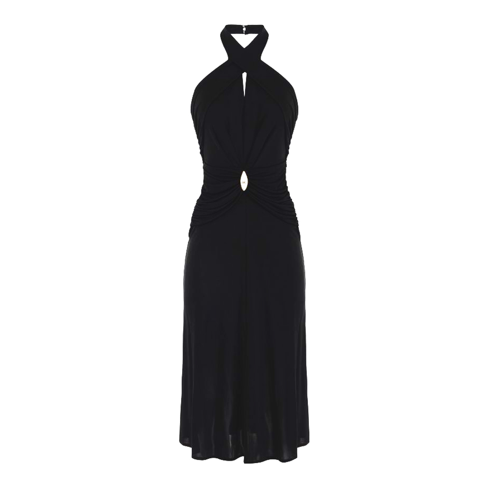 Women's 'Crossed Neckline' Midi Dress