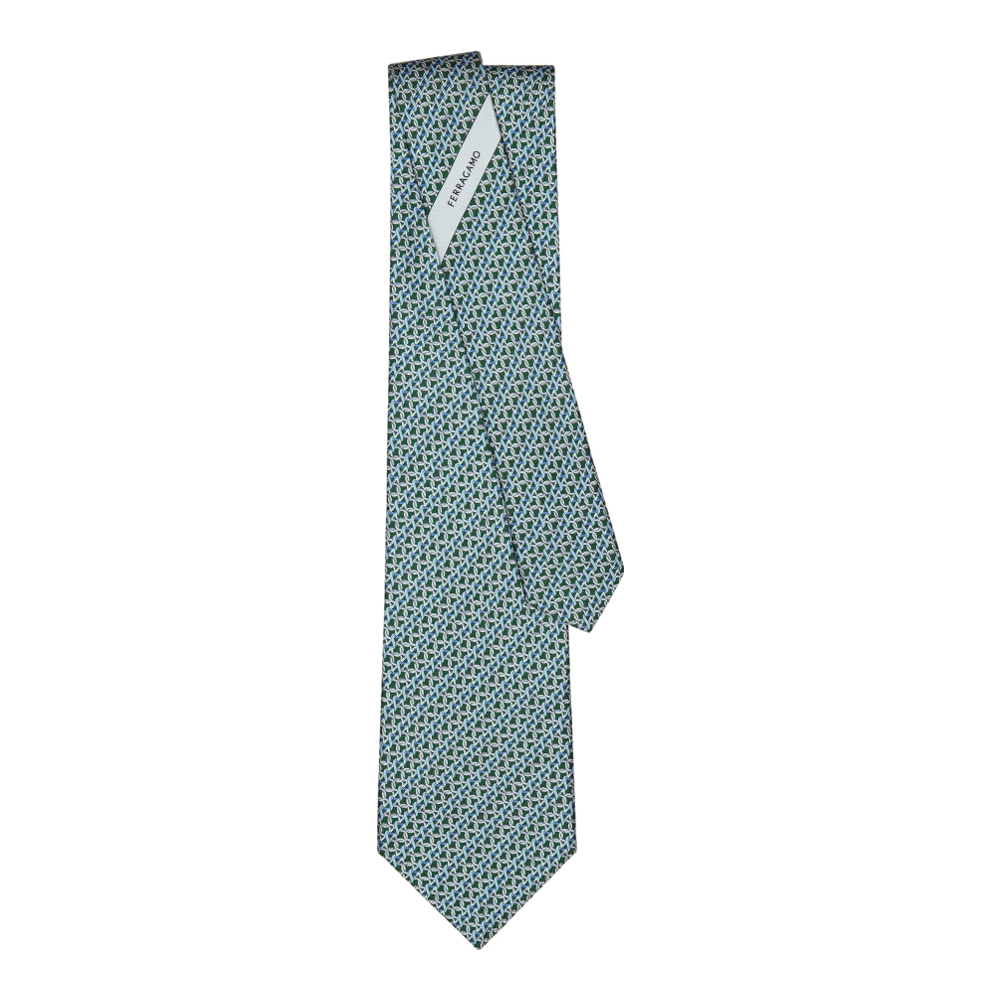 Cravate 'Gancini Print' pour Hommes