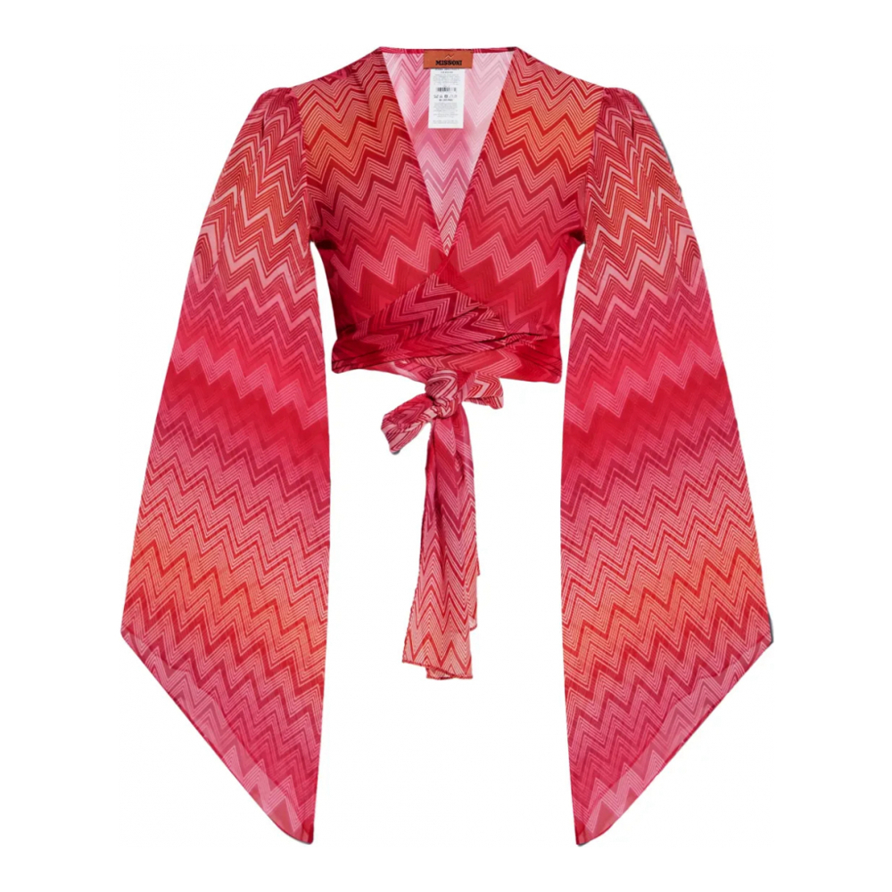 Crop Top 'Zigzag-Woven' pour Femmes