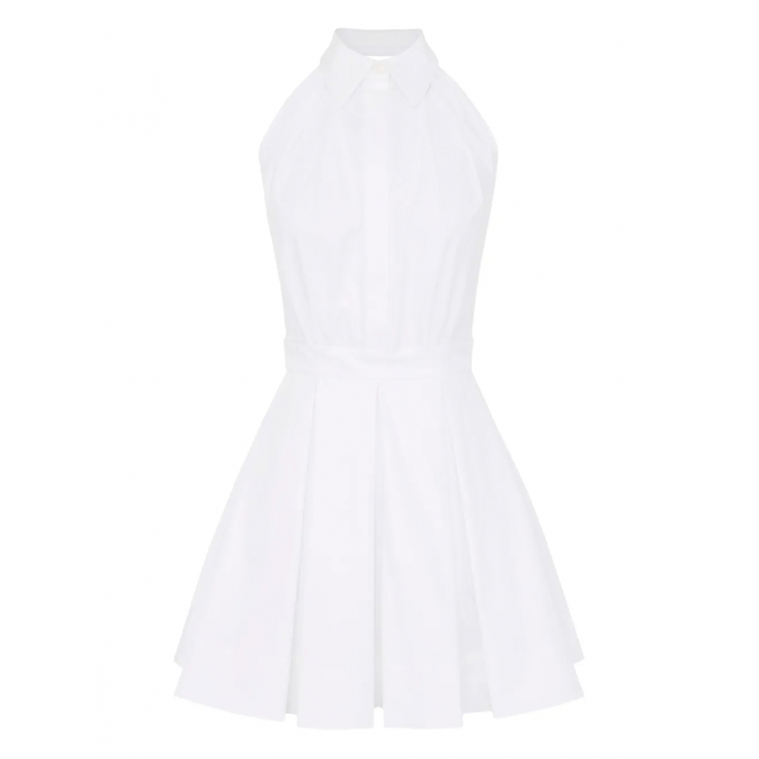 'Pleated' Mini Kleid für Damen