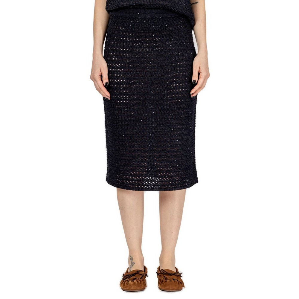 Jupe Midi 'Open-Knit' pour Femmes