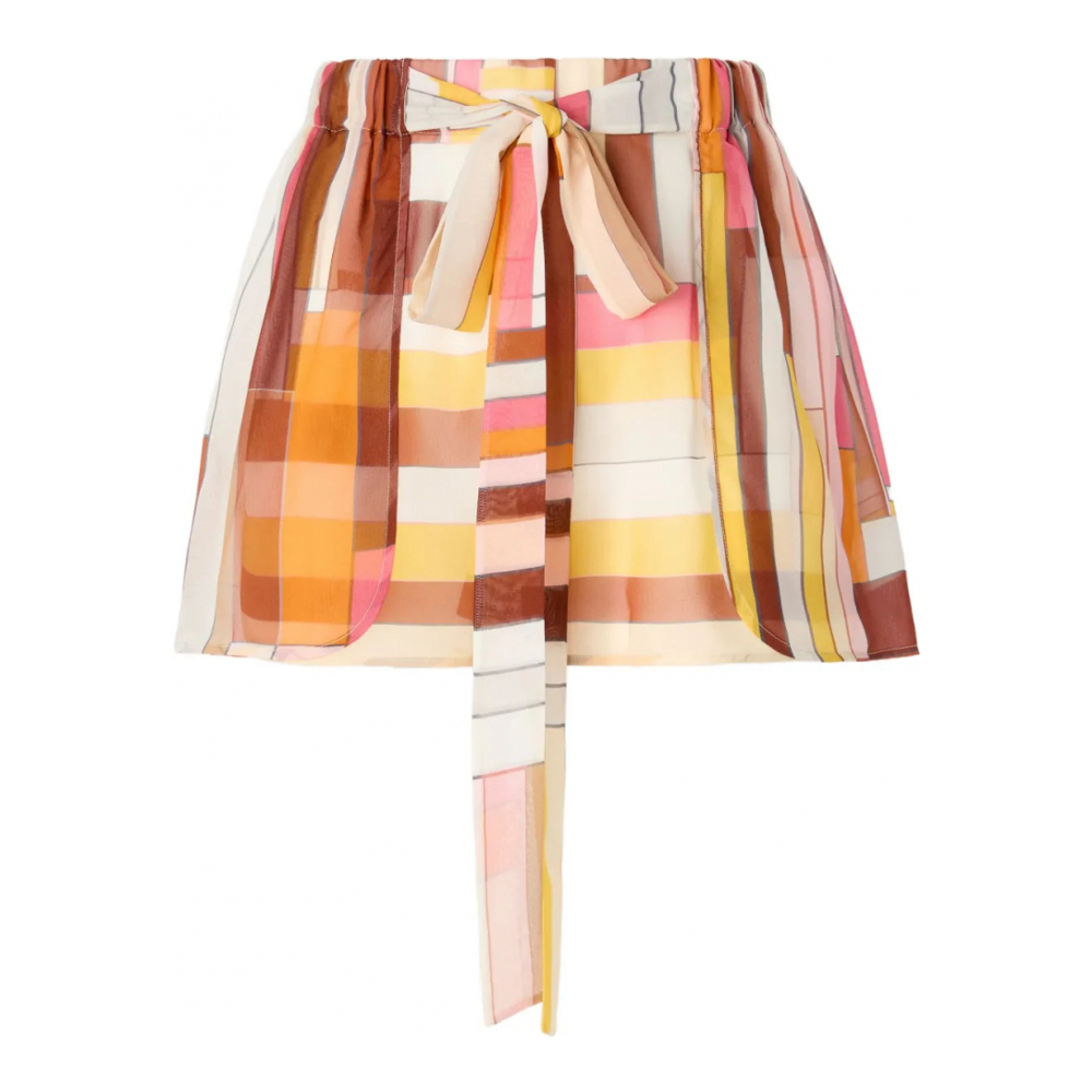 Mini Jupe 'Geometric-Print' pour Femmes