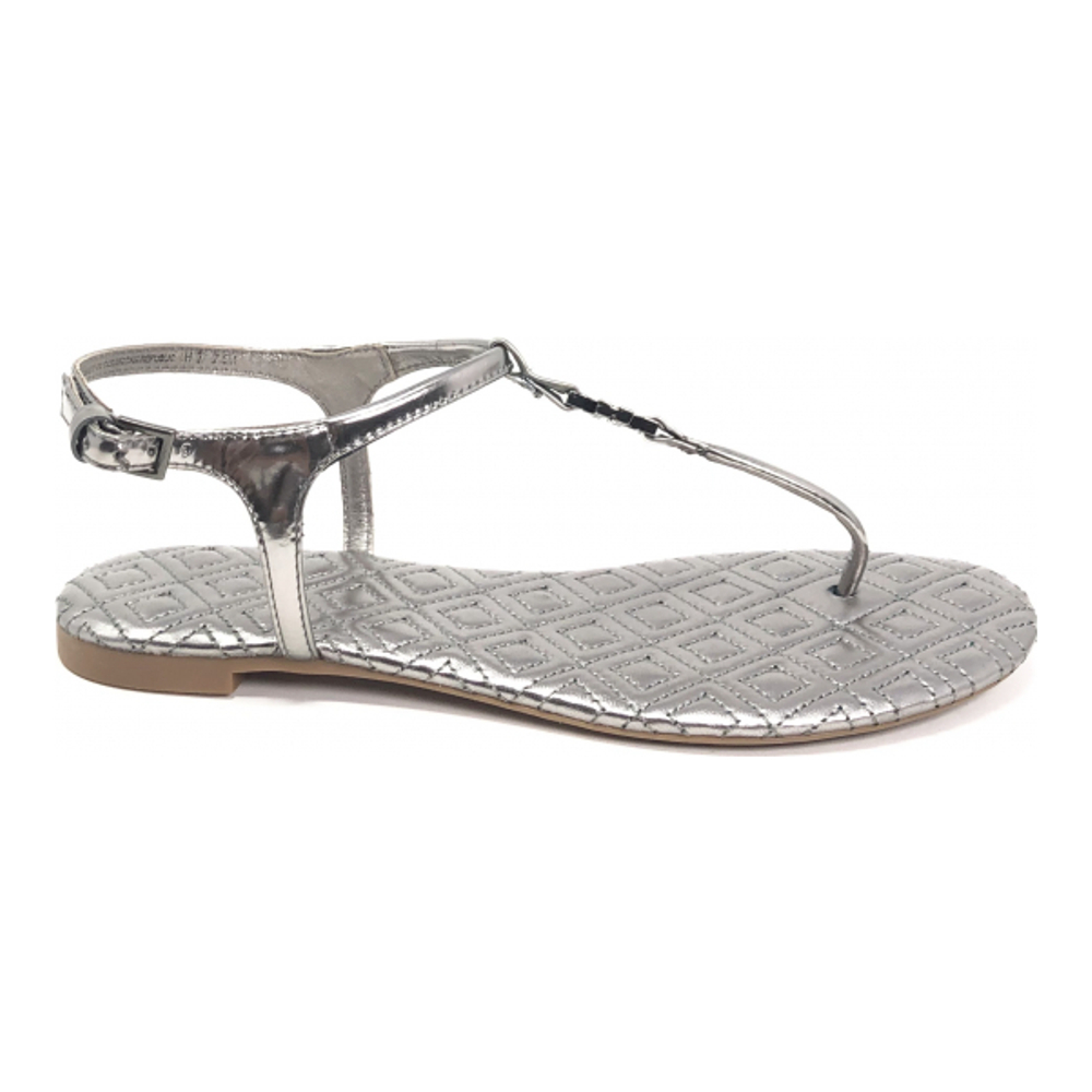 'Marion Quilted Dressy Mirror Metallic' String Sandalen für Damen