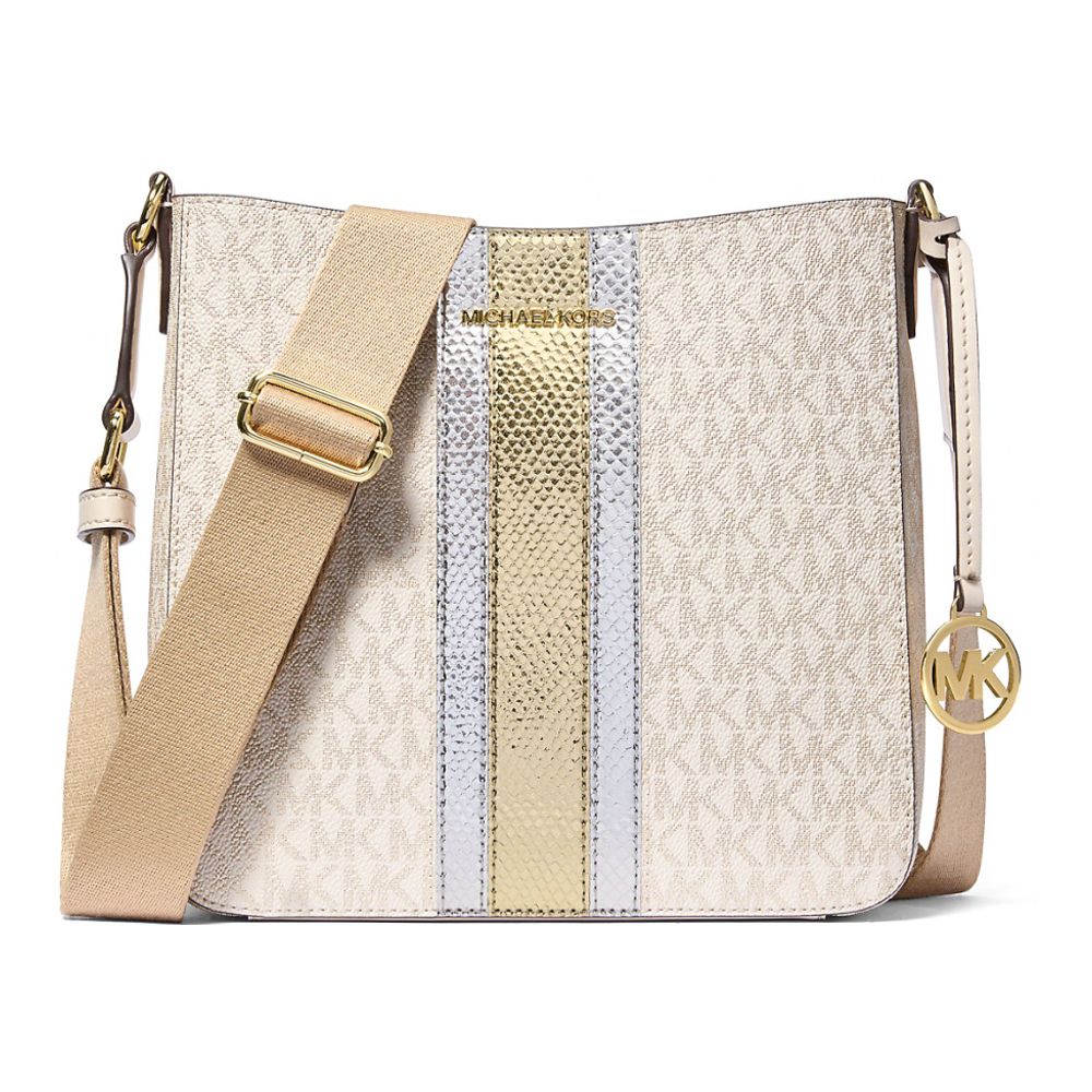 Women's 'Jet Set Travel Small Signature Logo and Metallic' Messenger Bag