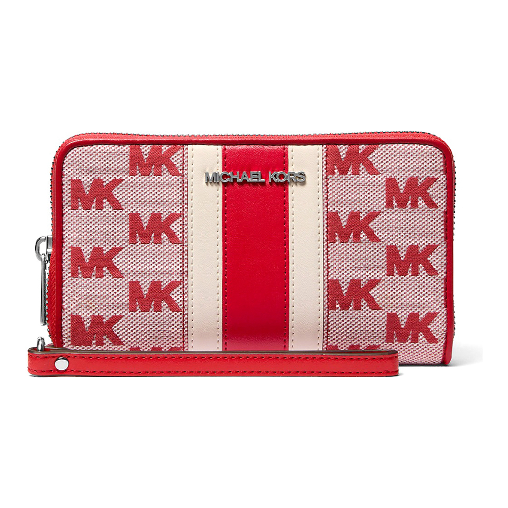 Women's 'Jet Set Travel Large Striped Logo' Smartphone Wallet