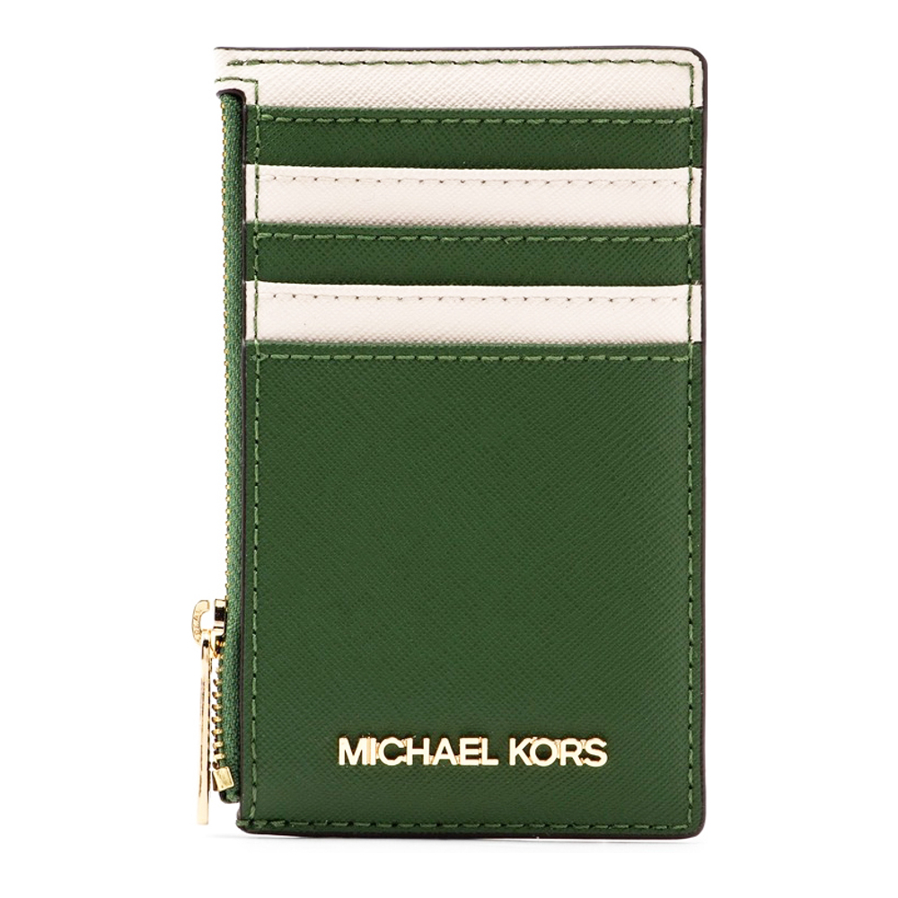 Women's 'Jet Set Travel Two-Tone Medium Top Zip' Card case