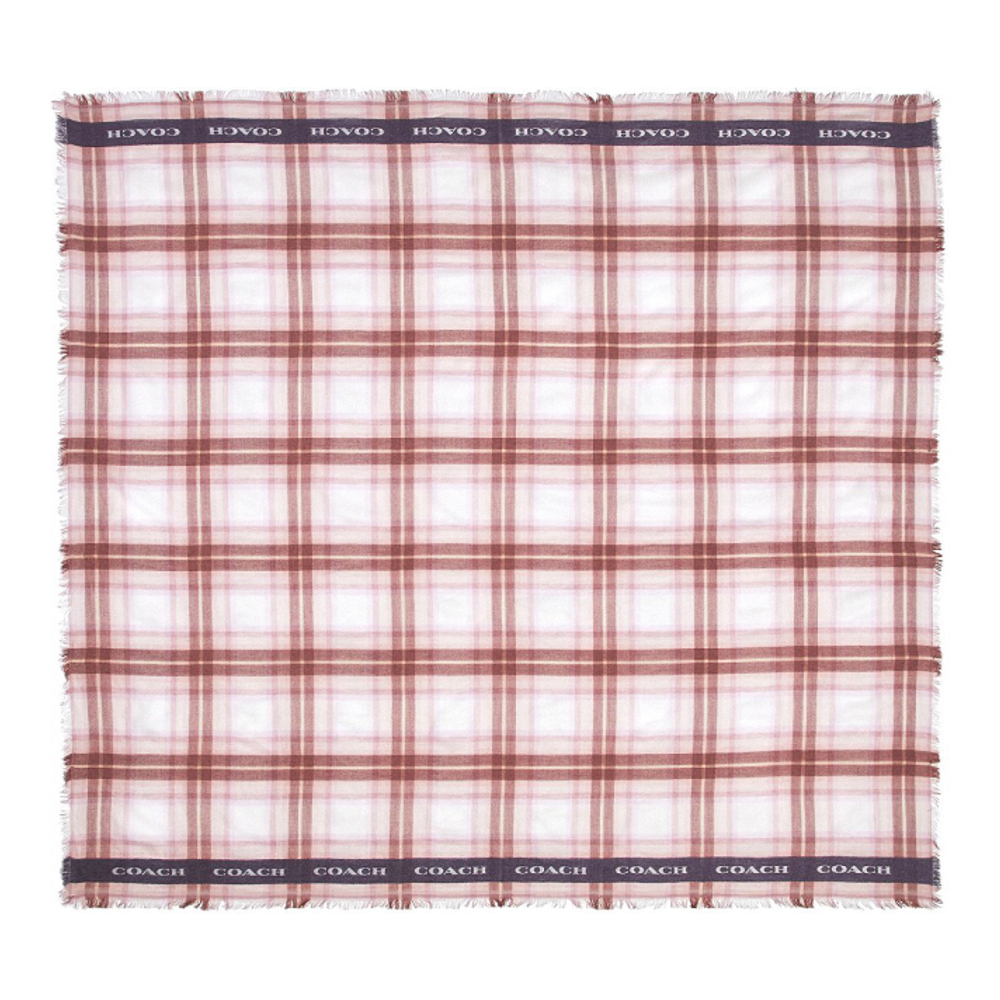 'Lightweight Plaid Print Oversized Square' Halstuch für Damen