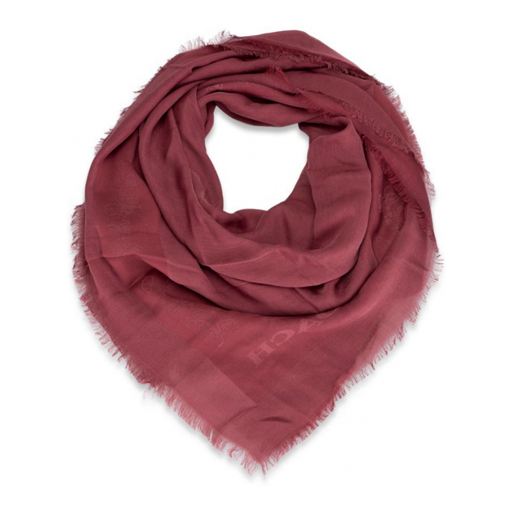 Foulard 'Horse And Carriage Print Border Oversized Square' pour Femmes