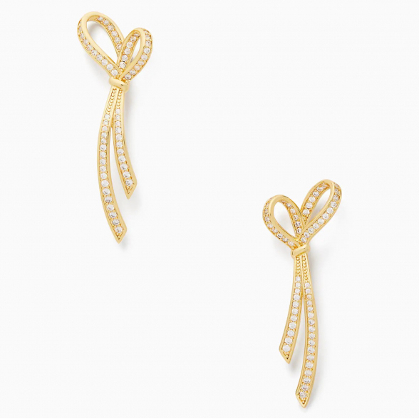 Women's 'All Tied Up Pave Drop' Earrings