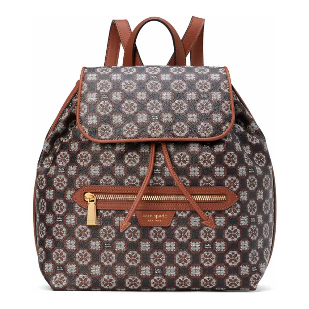 Women's 'Spade Flower Monogram Mia Flap' Backpack