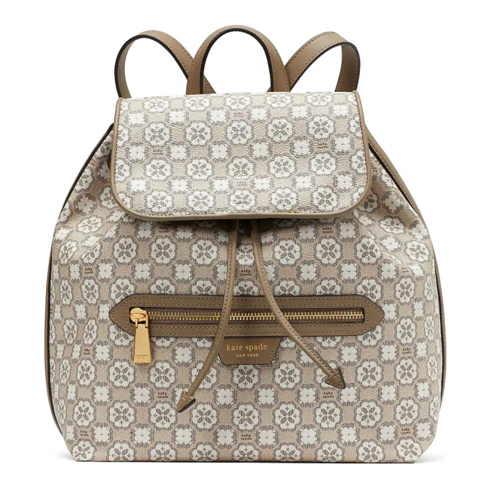 Women's 'Spade Flower Monogram Mia Flap' Backpack