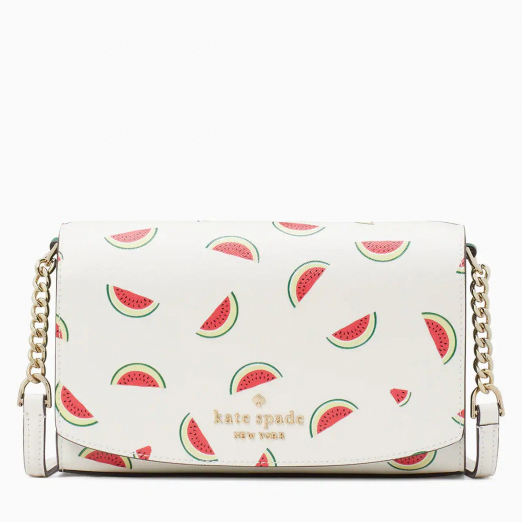 Women's 'Staci Watermelon Party Printed Small Flap' Crossbody Bag