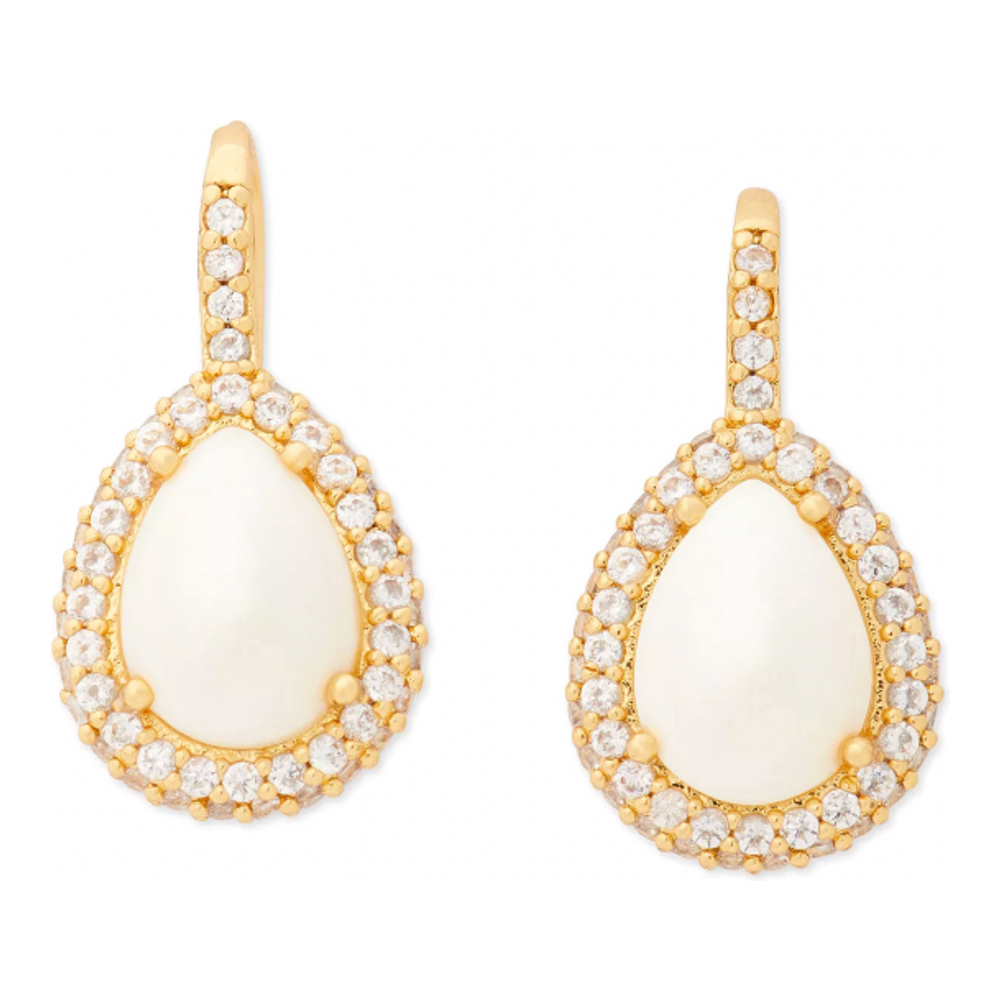 Women's 'Pavé & Pear-Shape Stone Halo Drop' Earrings