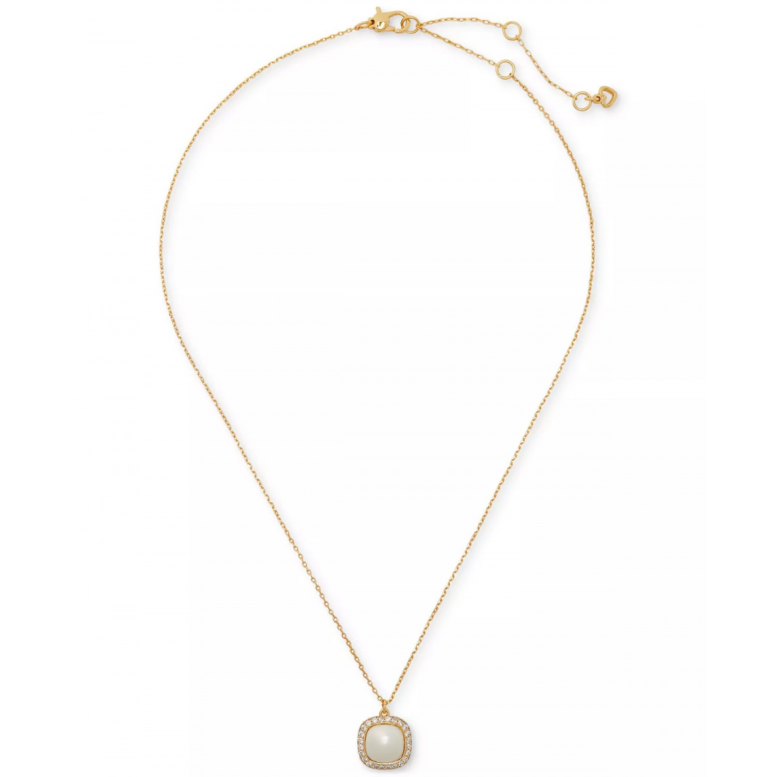 Women's 'Pavé & Imitation Pearl Mini' Necklace