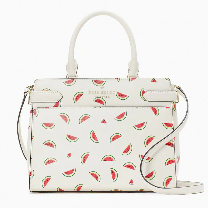 Women's 'Staci Watermelon Party Printed Medium' Satchel