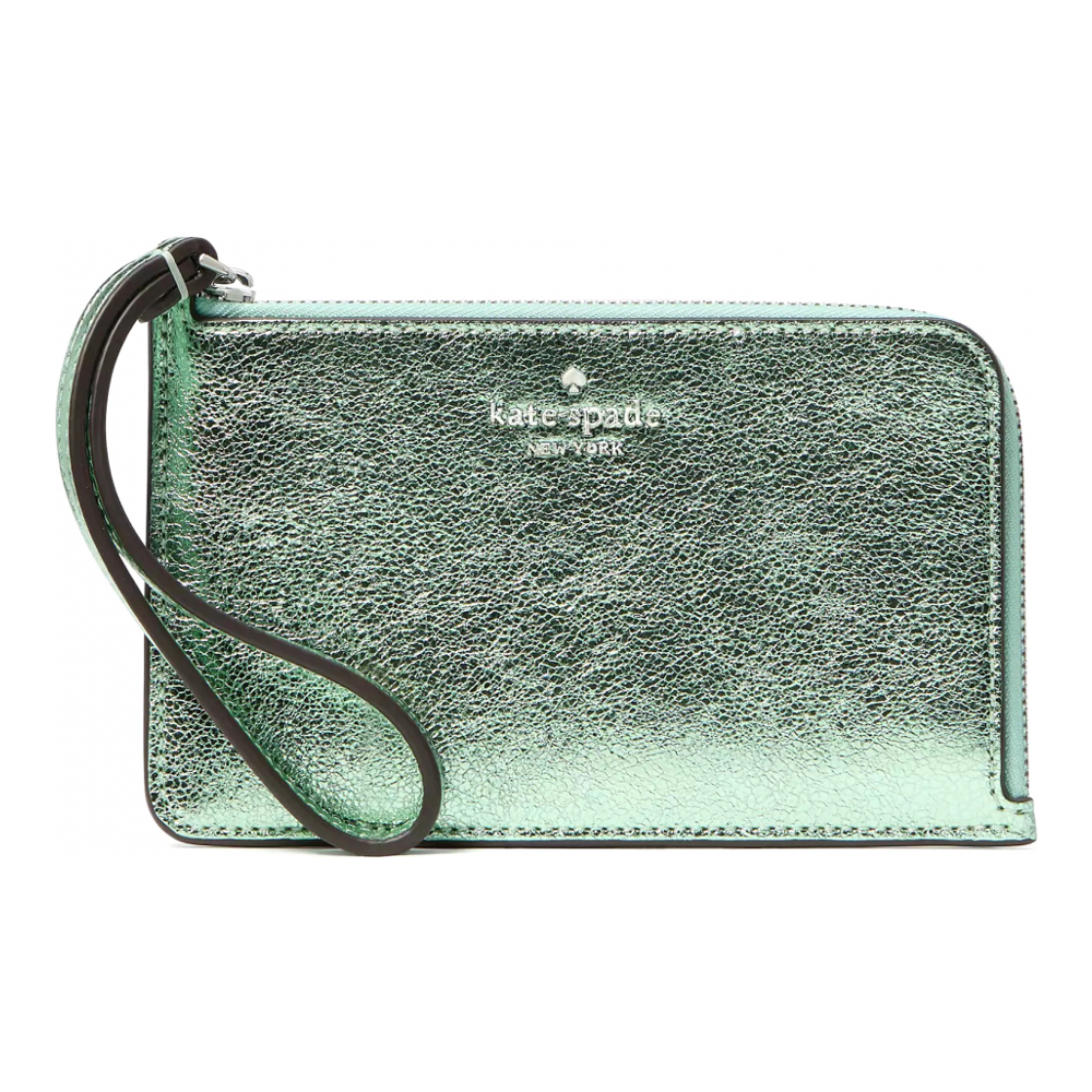 Women's 'Lucy Metallic Small L-Zip' Pouch