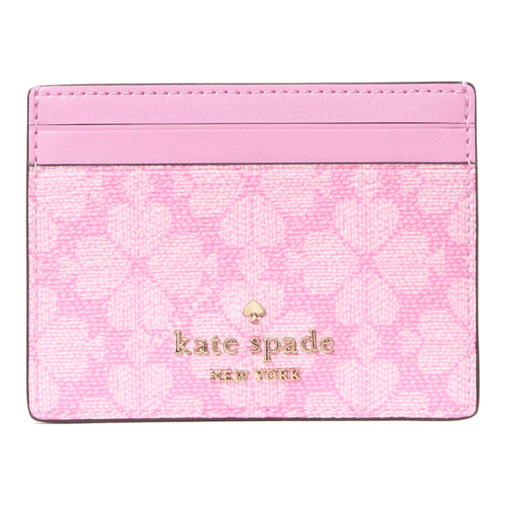 Women's 'Boxed Spade Flower Small Slim' Card Holder