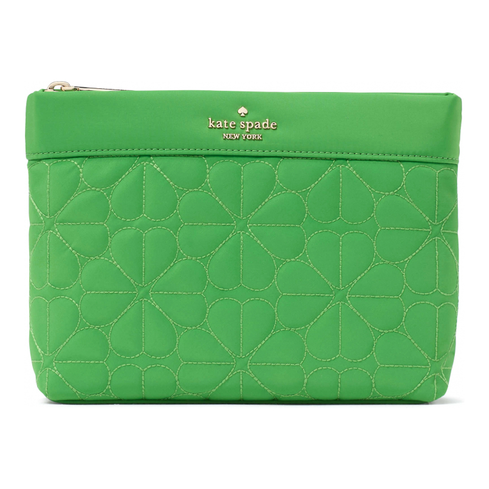 Women's 'Spade Flower Quilted' Pouch