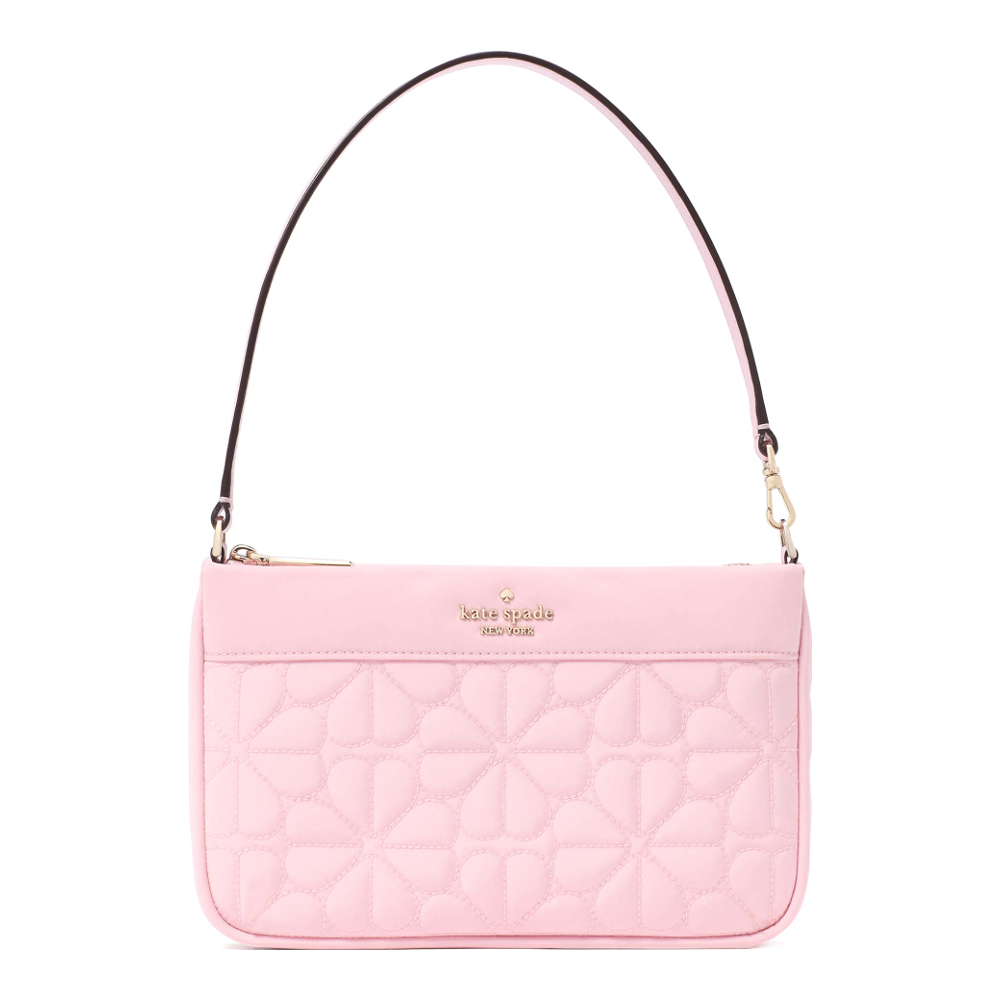Women's 'Spade Flower Quilted Fabric Small Convertible' Shoulder Bag