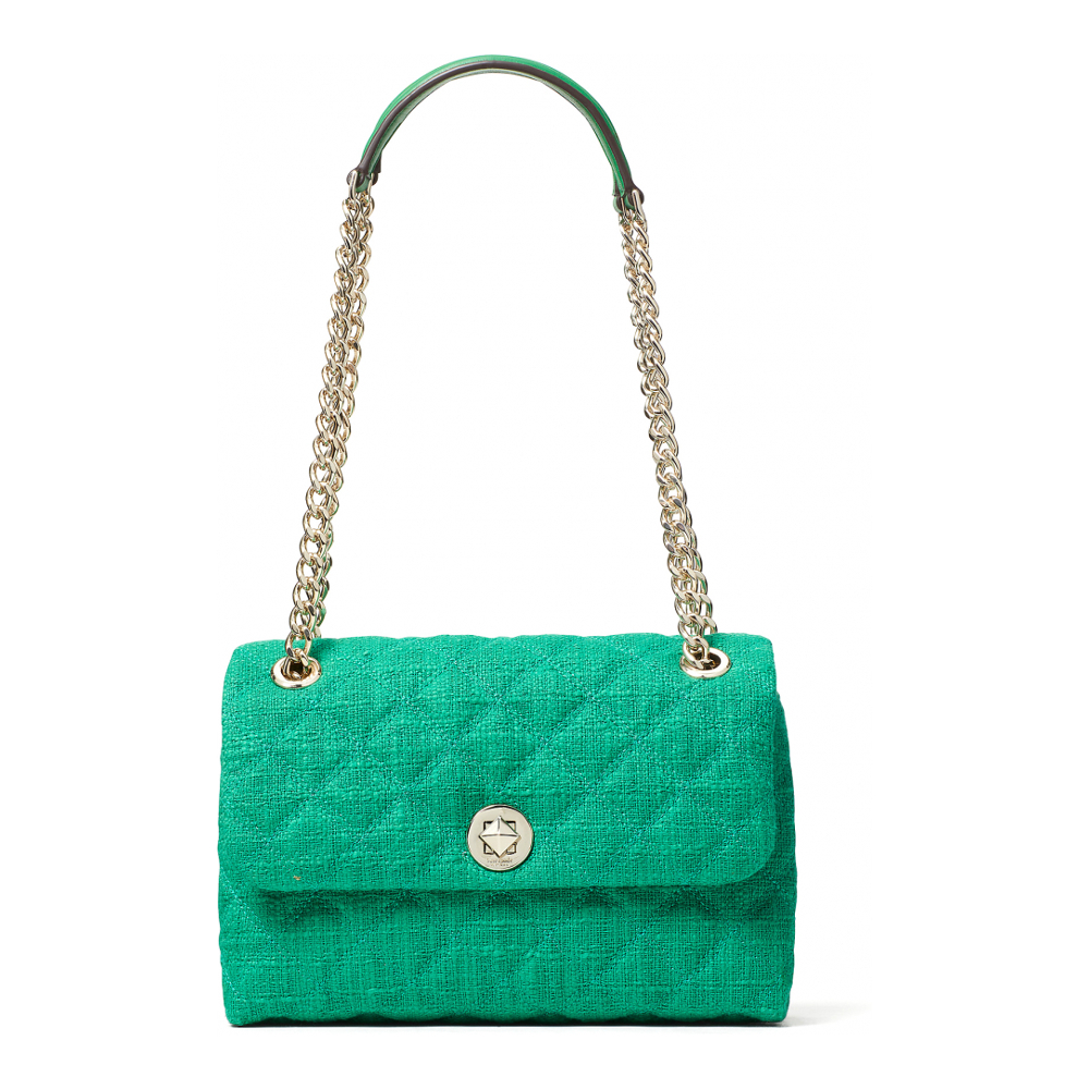 Women's 'Natalia Solid Tweed Medium Flap' Shoulder Bag